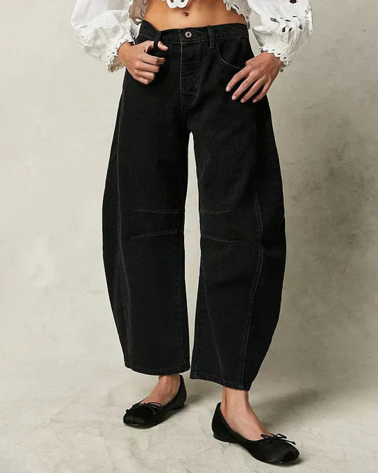 Adeline - Barrel-jeans met middelhoge taille voor dames
