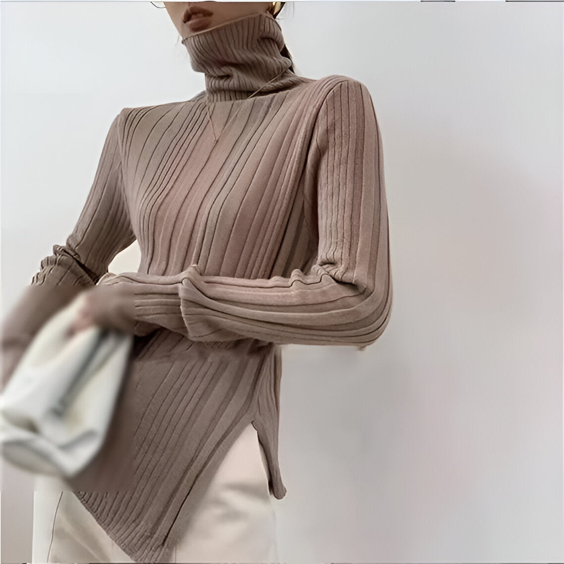 Elza Trui | Vrouwen Gebreide Turtleneck Trui