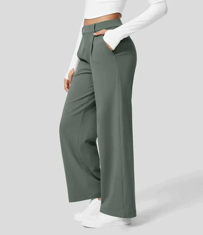 Grace - Dames Stretch High Waisted Straight Fit Broek