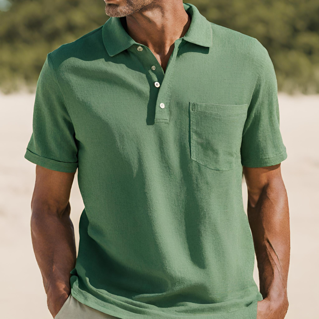 Floris | Luxe linnen poloshirt