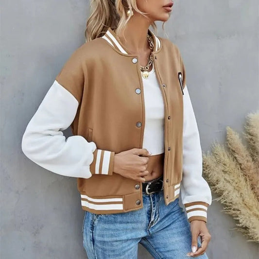 Heathra - Trendy Varsity Jas voor Vrouwen