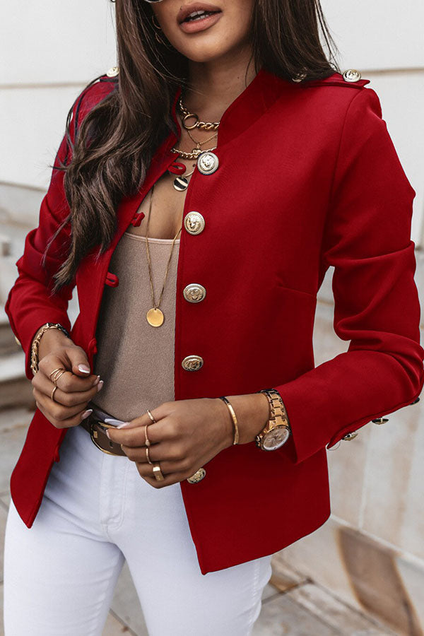 Willene Blazer | Double-Aged Blazer with Gold Buttons