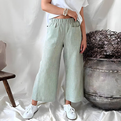 Leonie - Comfortabele gestreepte broek
