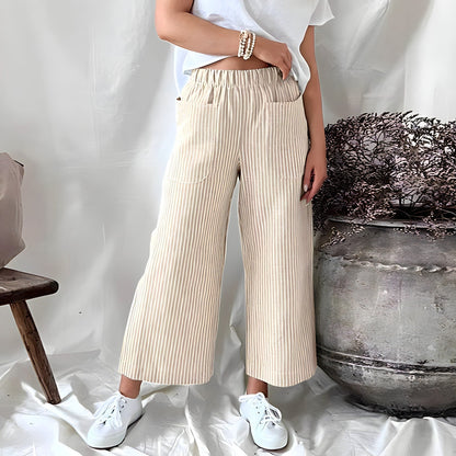 Leonie - Comfortabele gestreepte broek