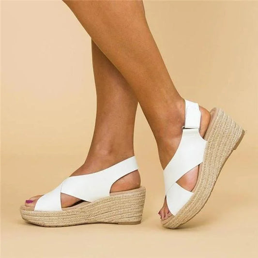 Stijlvolle ortopædiske en elegante sandalen met een kile - Raquel