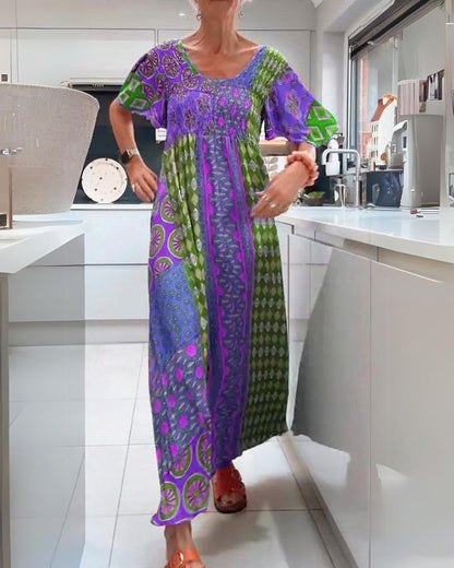 Bohemian jurk met paisley patroon