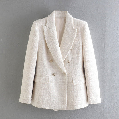 Double-breasted blazer voor dames