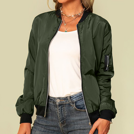 Bretta Jacket | Casual Zip-Up Bomber Jacket