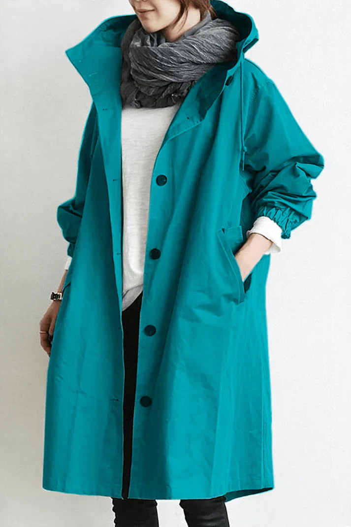 Helena - waterdichte trenchcoat met capuchon