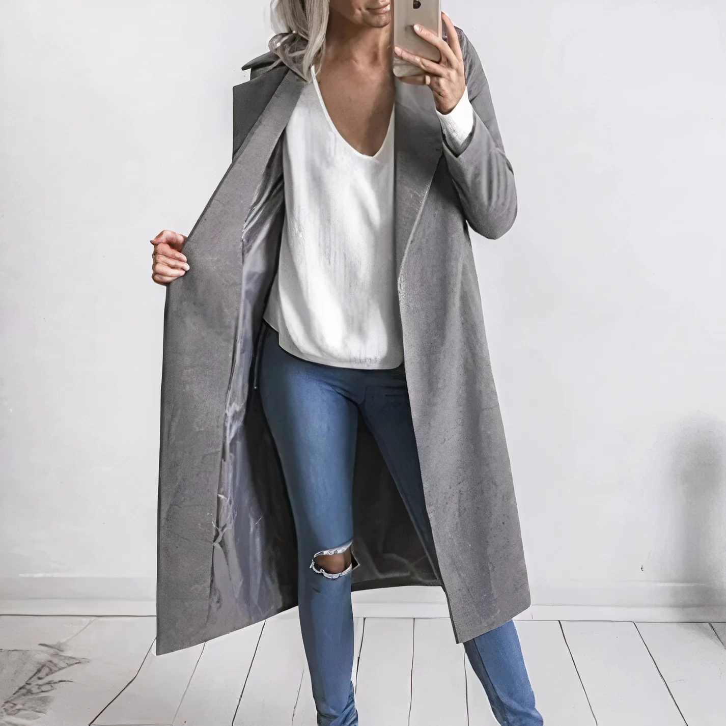 Arina Coat | Women's Long Trench Coat