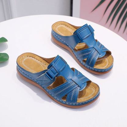EVELYN | Antislip Orthopedische Leren Sandalen