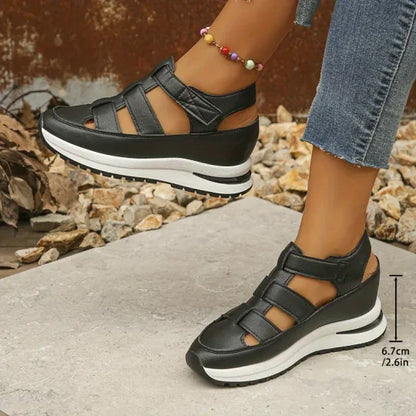 Clara holle plateausandalen voor dames