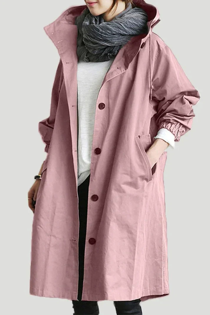 Helena - waterdichte trenchcoat met capuchon