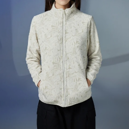 Brielle Jacket | Women's Leaf Print Fleece Jacket