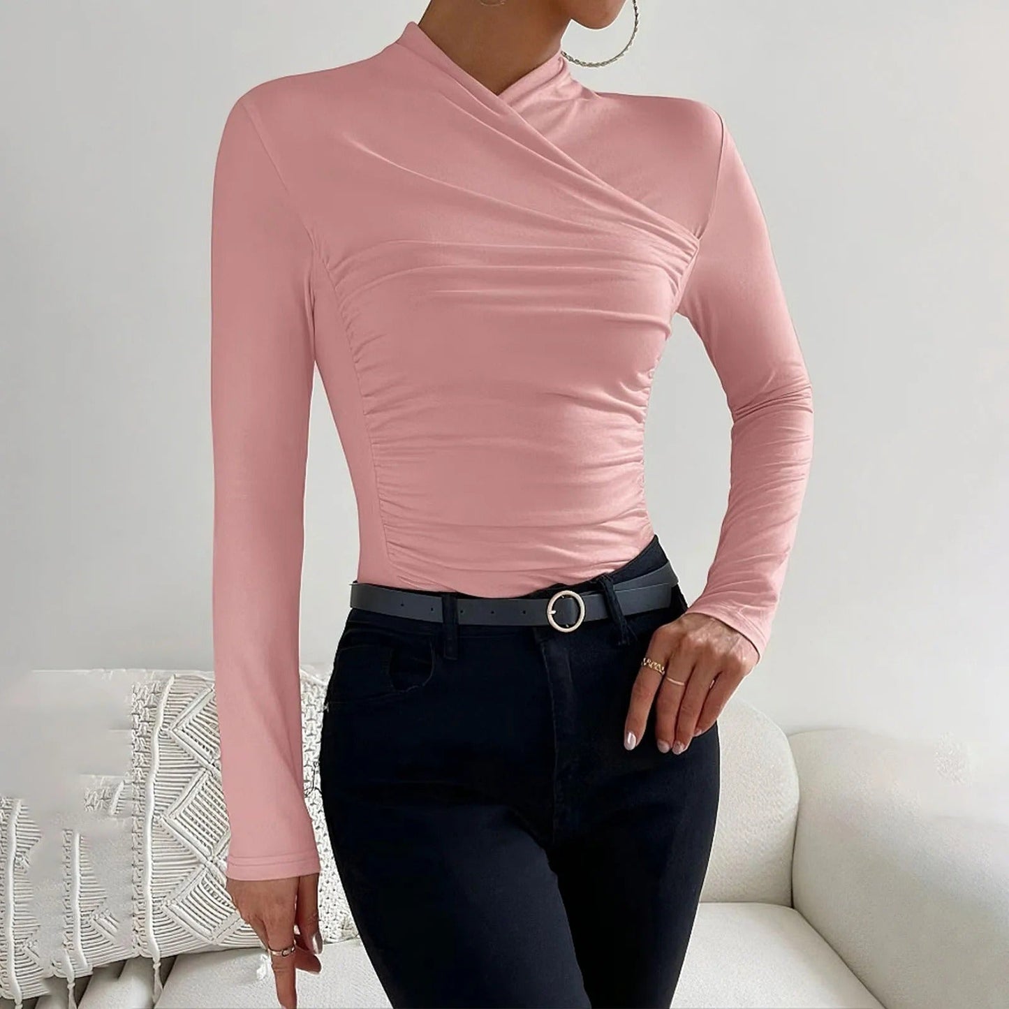 Sophia - Elegante wikkeltrui met lange mouwen voor dames