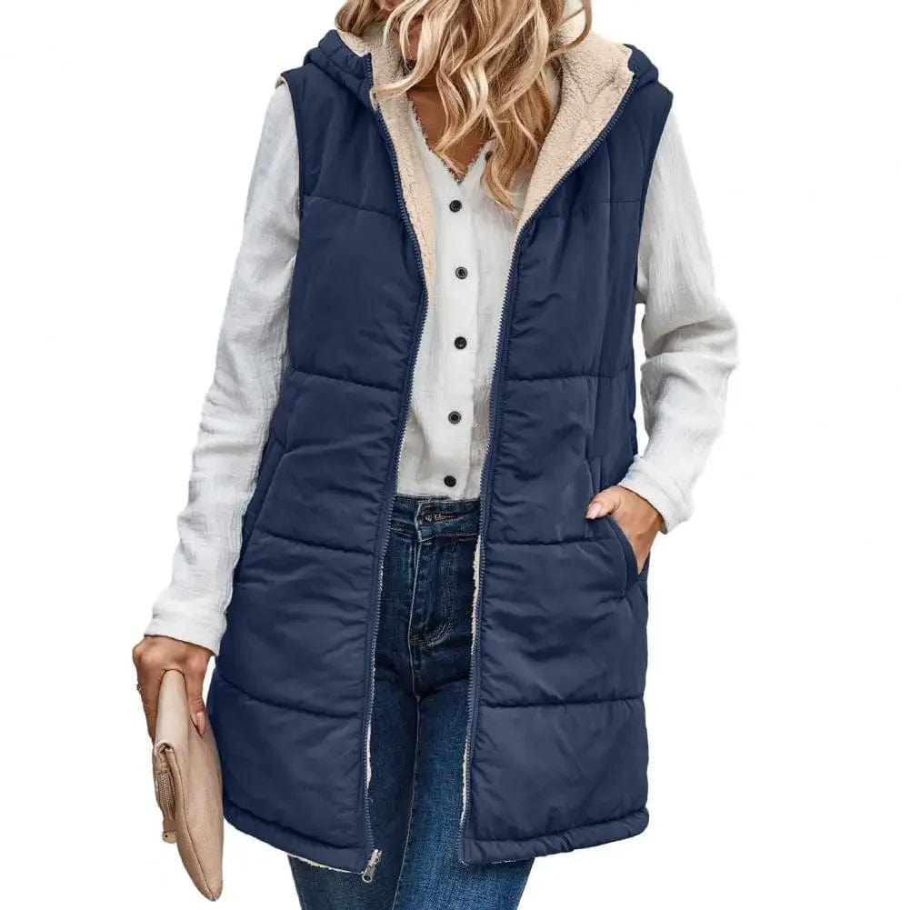 Damesgilet met capuchon