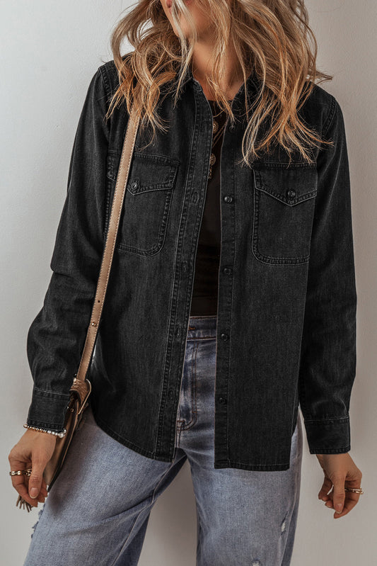 Veera | Denim jack met vintage uitstraling