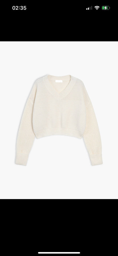 Casual V Neck Pullover Sweater/Trui Dames