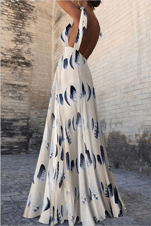 Adley elegante mouwloze strapless jurk met bloemen