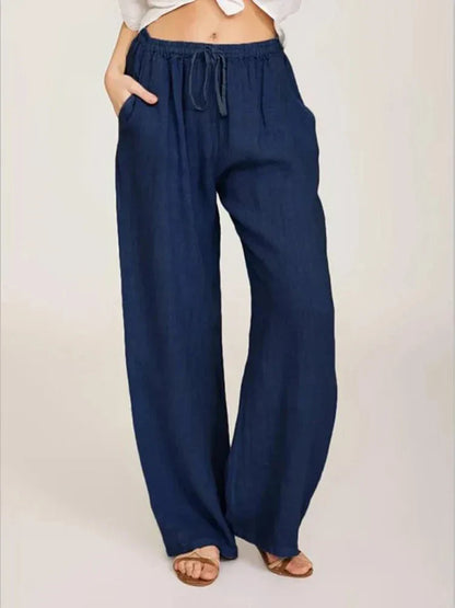 Virginia - Katoenen linnen broek