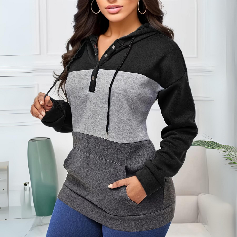 Agnieszka - Schattig Sweatshirt Zwart hoodies