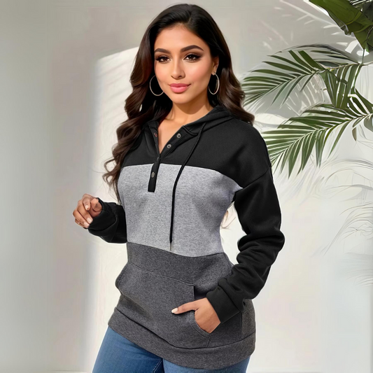 Agnieszka - Schattig Sweatshirt Zwart hoodies