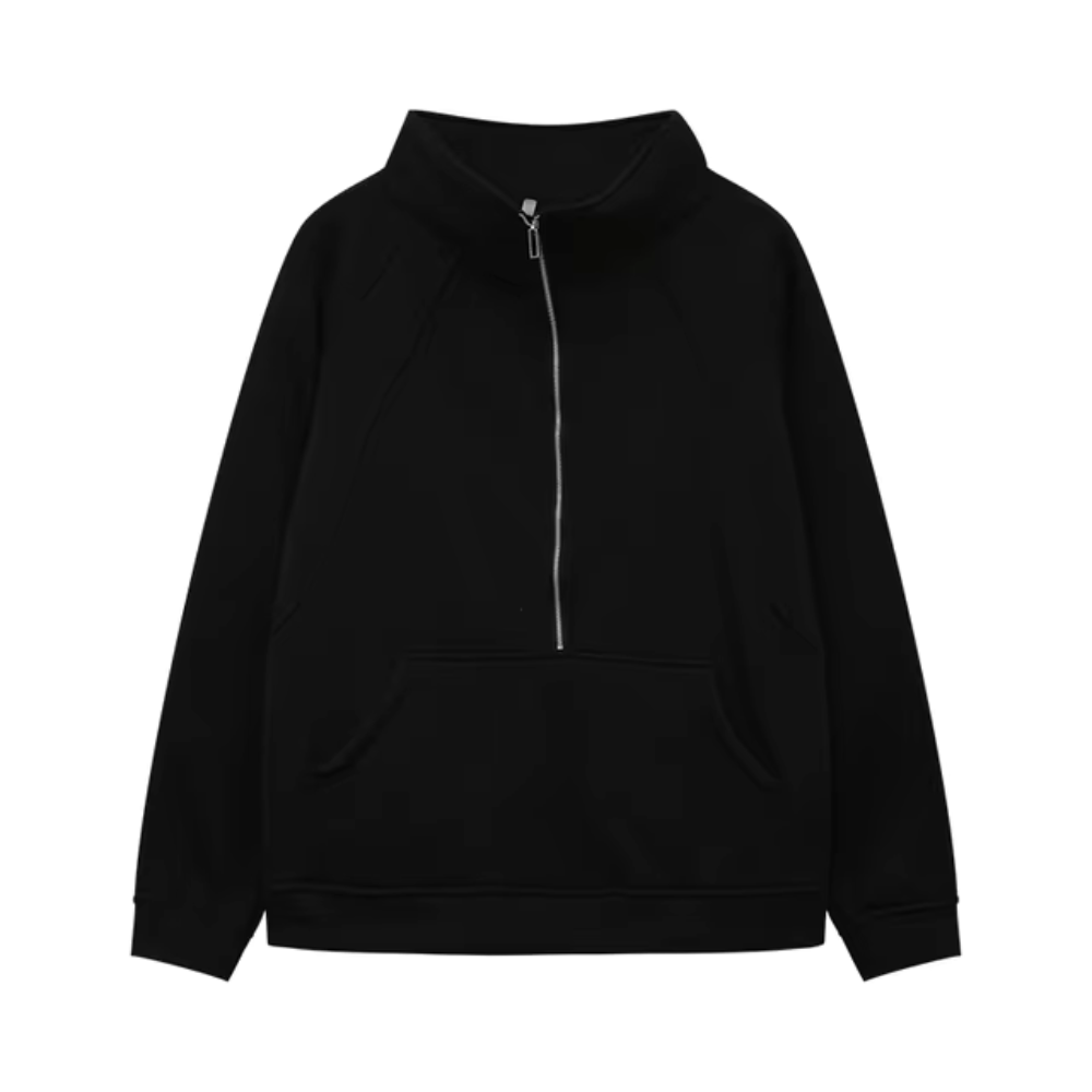 Aimee - Winter Half Rits Sweat Shirt