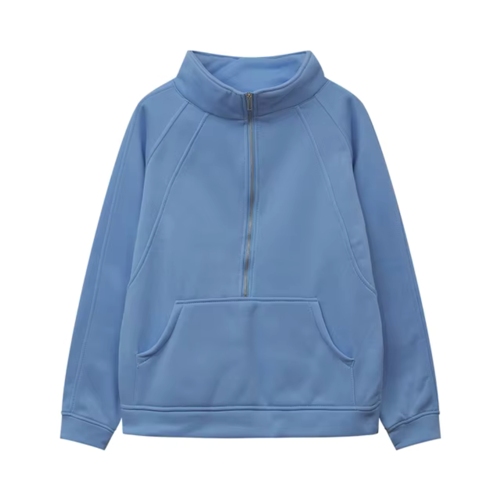 Aimee - Winter Half Rits Sweat Shirt