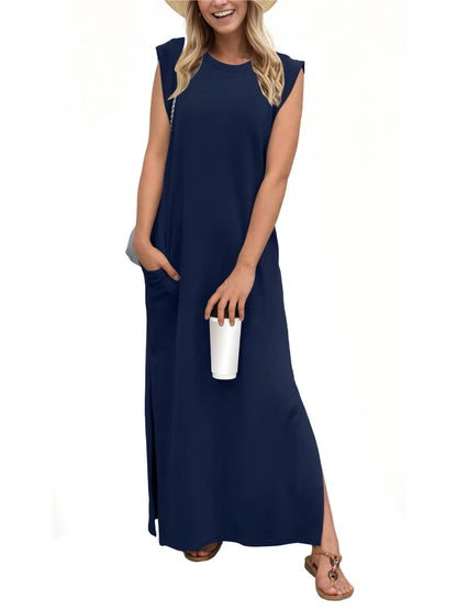 Aldina Kreukvrije split casual jurk