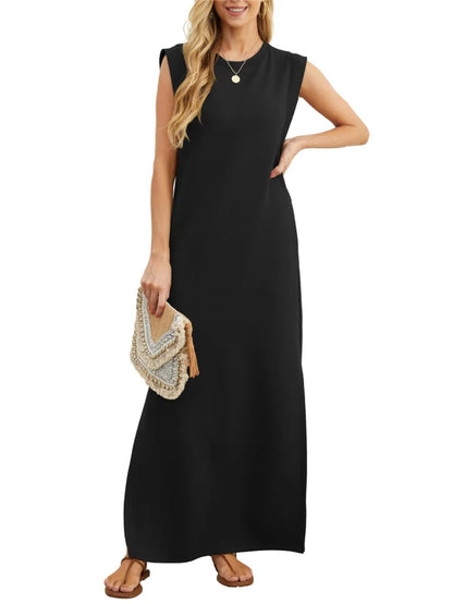 Aldina Kreukvrije split casual jurk