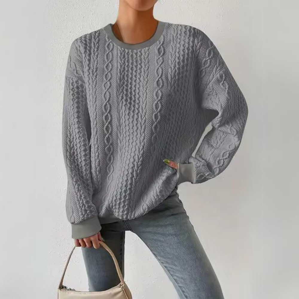 Alma - Casual Sweatshirt met ronde hals