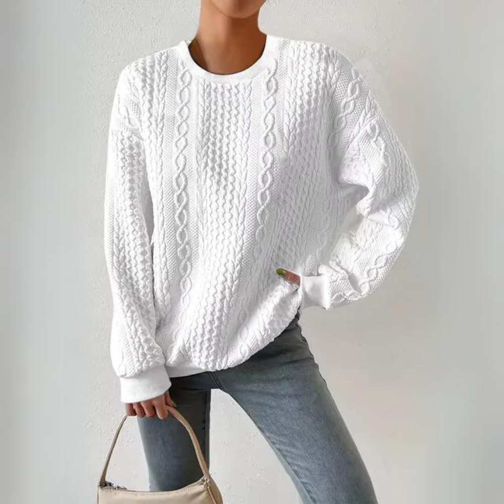 Alma - Casual Sweatshirt met ronde hals