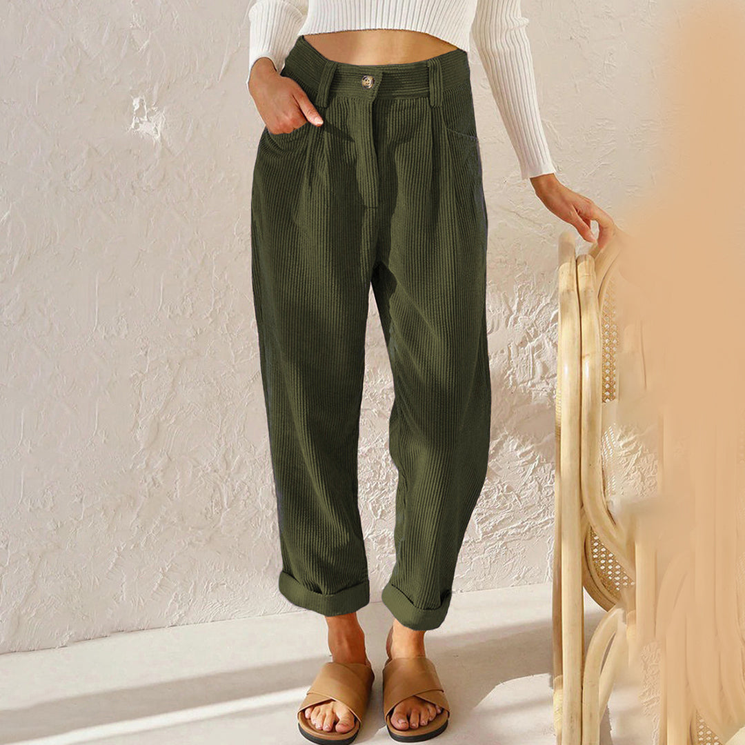 Broek met hoge taille voor dames