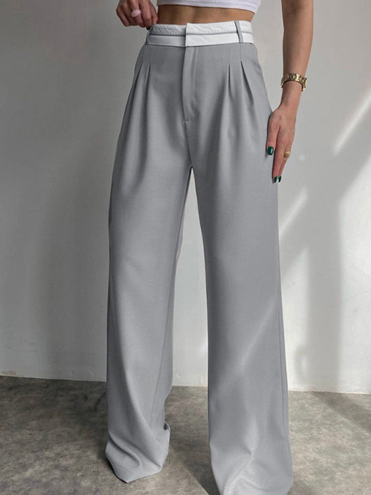 Sawara - Stijlvolle Wijde Pijpen Broek voor Vrouwen