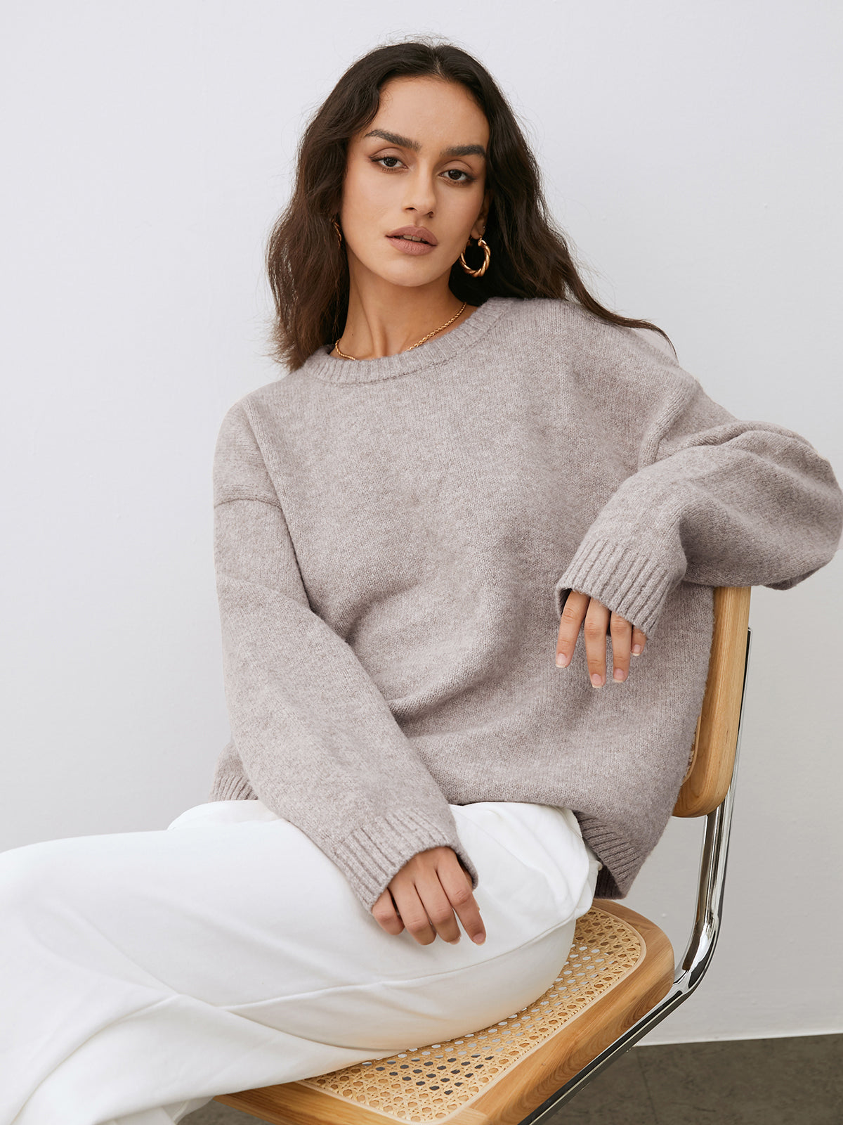 Lightweight Cloud Weather Pullover Sweater/Trui