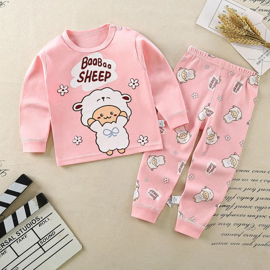 Heidi-Mode Nights Comfortabele pyjamaset met cartoons voor kinderen