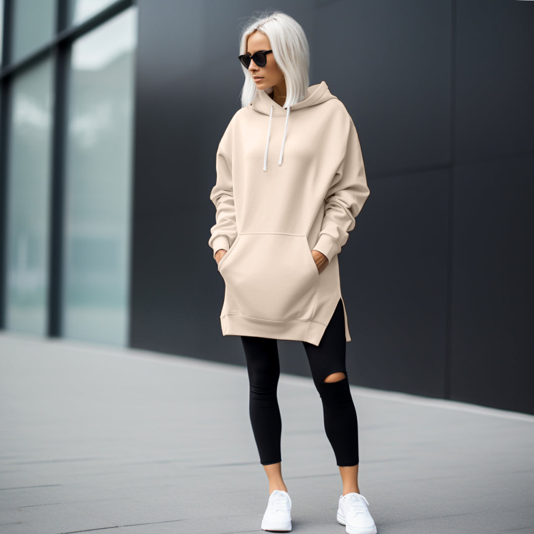 Émilie - Elegante oversized jurk met capuchon