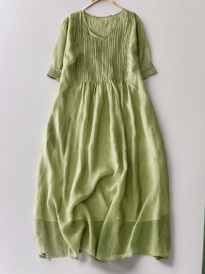 Bianca Elegante geplooide losse jurk