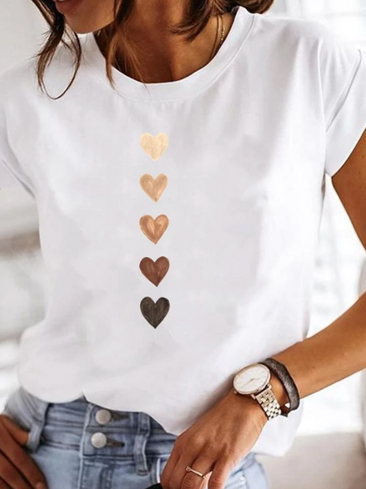 Osalinda - Stijlvol T-shirt met extravagante zomermotieven