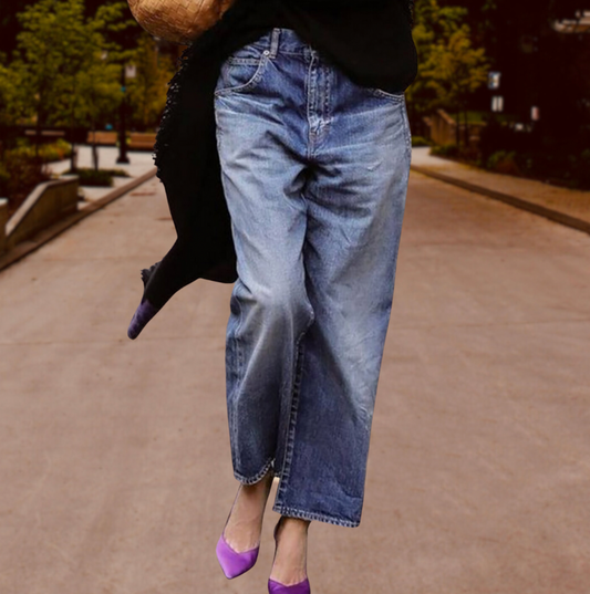 Pauline - Zeer elegante jeans met een losse pasvorm