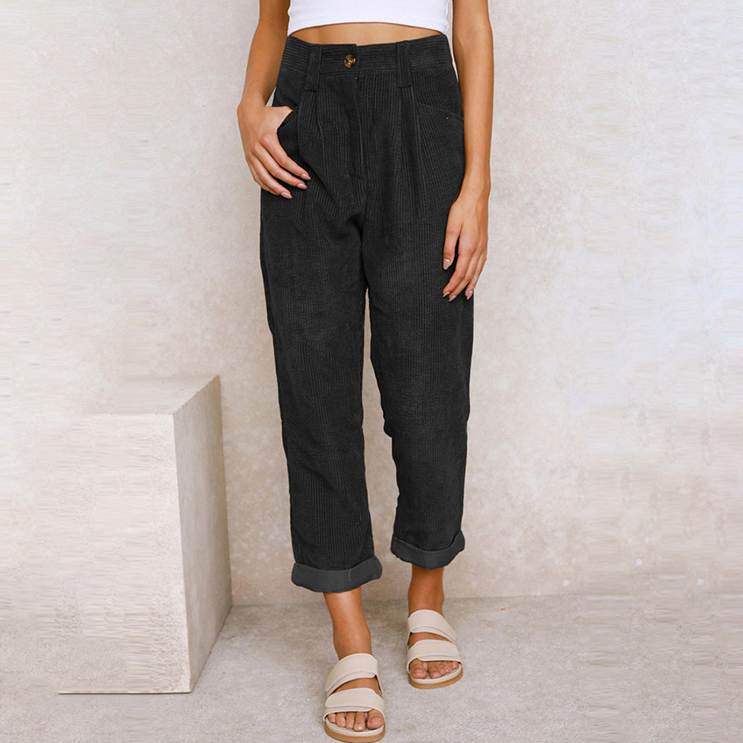 Broek met hoge taille voor dames