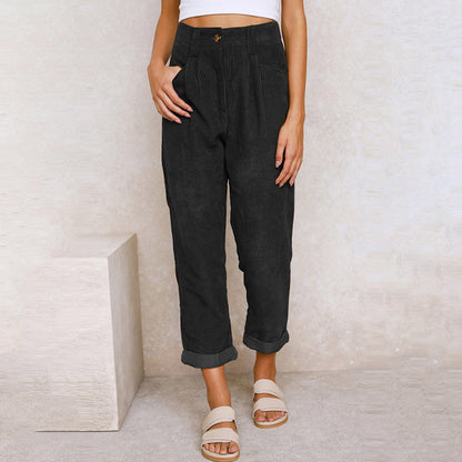 Broek met hoge taille voor dames