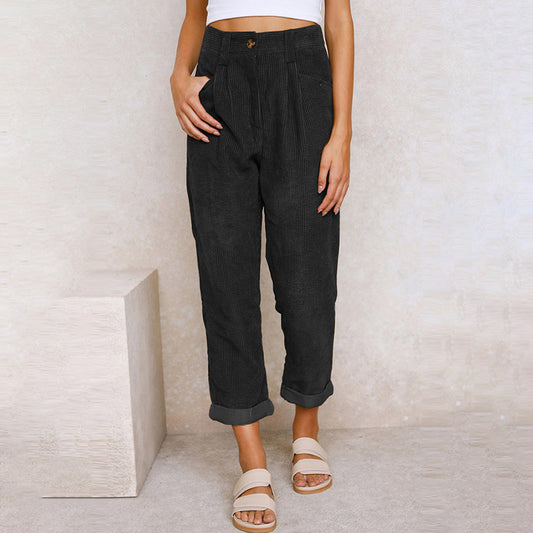 Broek met hoge taille voor dames