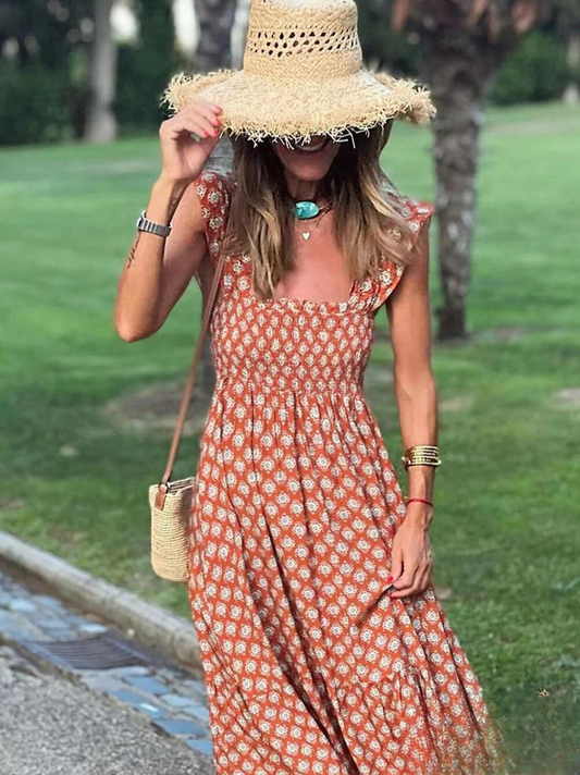 Bloom - Maxi-jurk met Boheemse print: