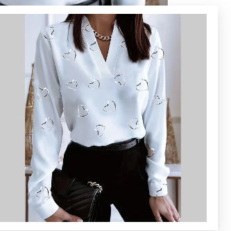Blouse – V-hals & Ruimvallend Ontwerp