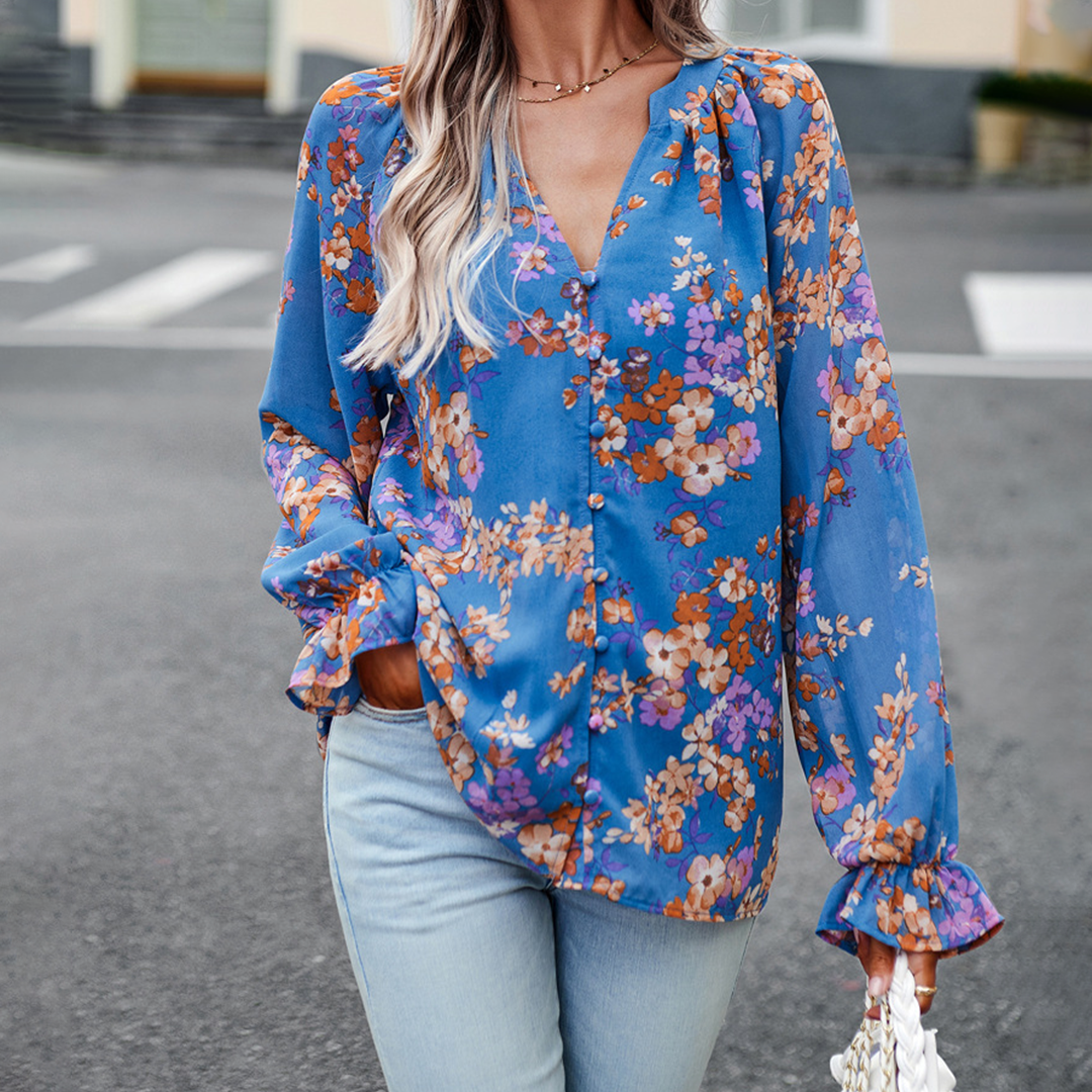 Ivonne - Blouse élégante à fleurs