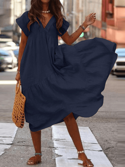 Brandi Damesjurk 100% Katoen Effen Casual