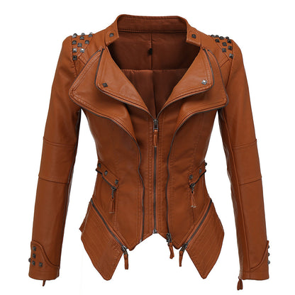 Beatriz Jacket | Slim Fit Leather Jacket