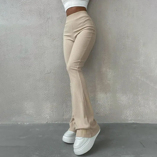 Lucee - Elegante Flanellen Broek voor Vrouwen