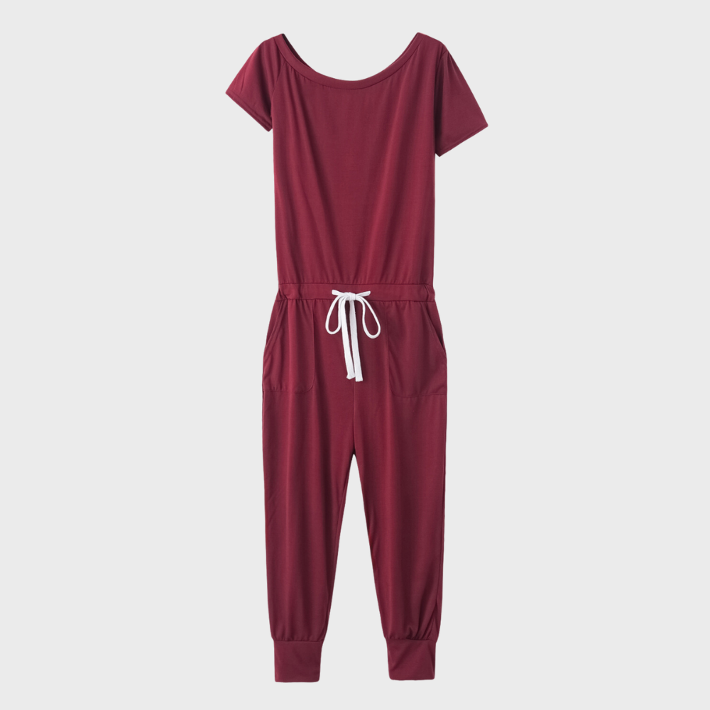 Damesjumpsuit met trekkoord